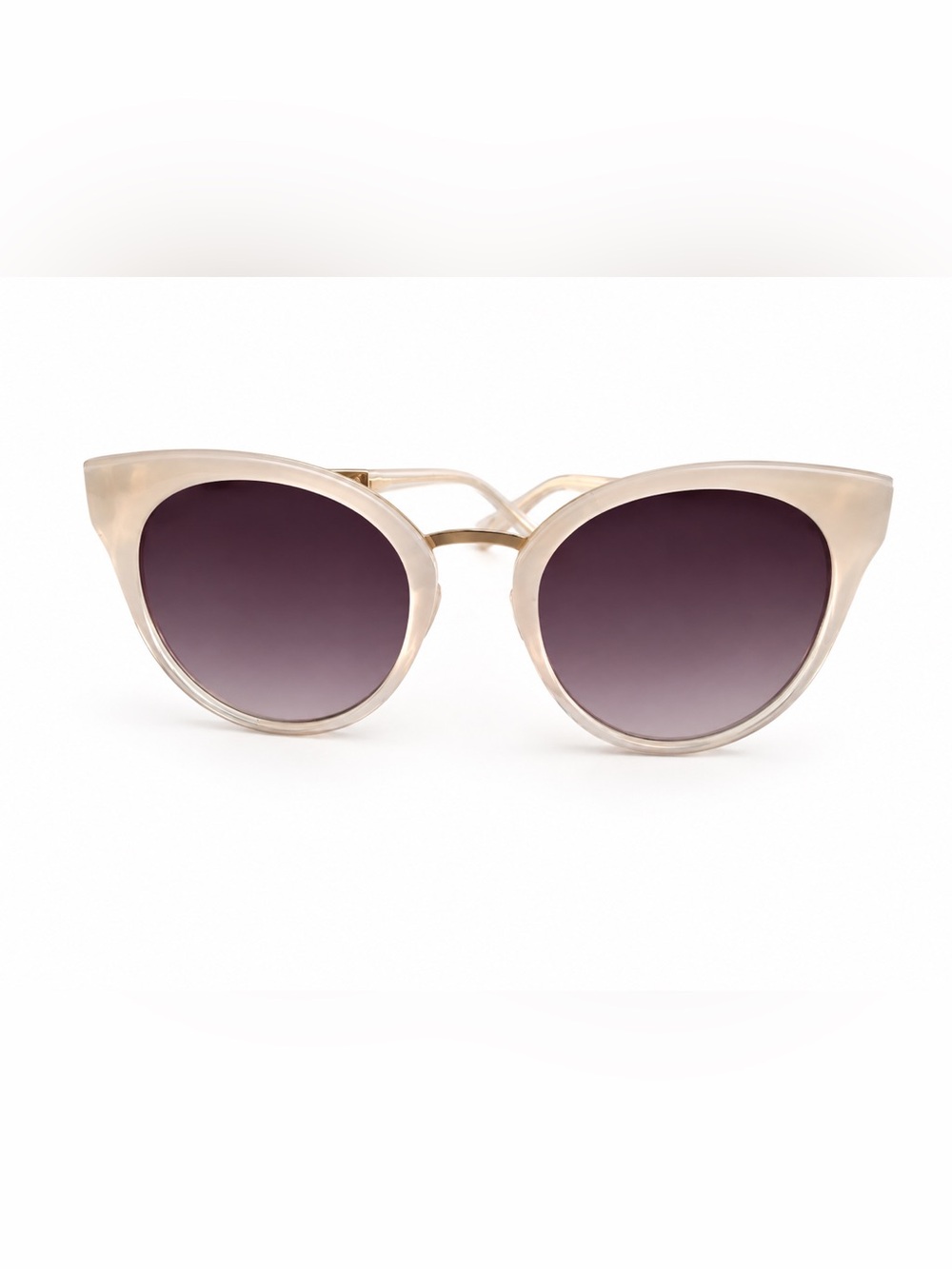 Anthropologie ett:twa Clear Gold Tone Gradient Sunglasses Discontinued